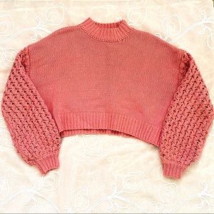 Zara Chunky Knit Cropped Sweater